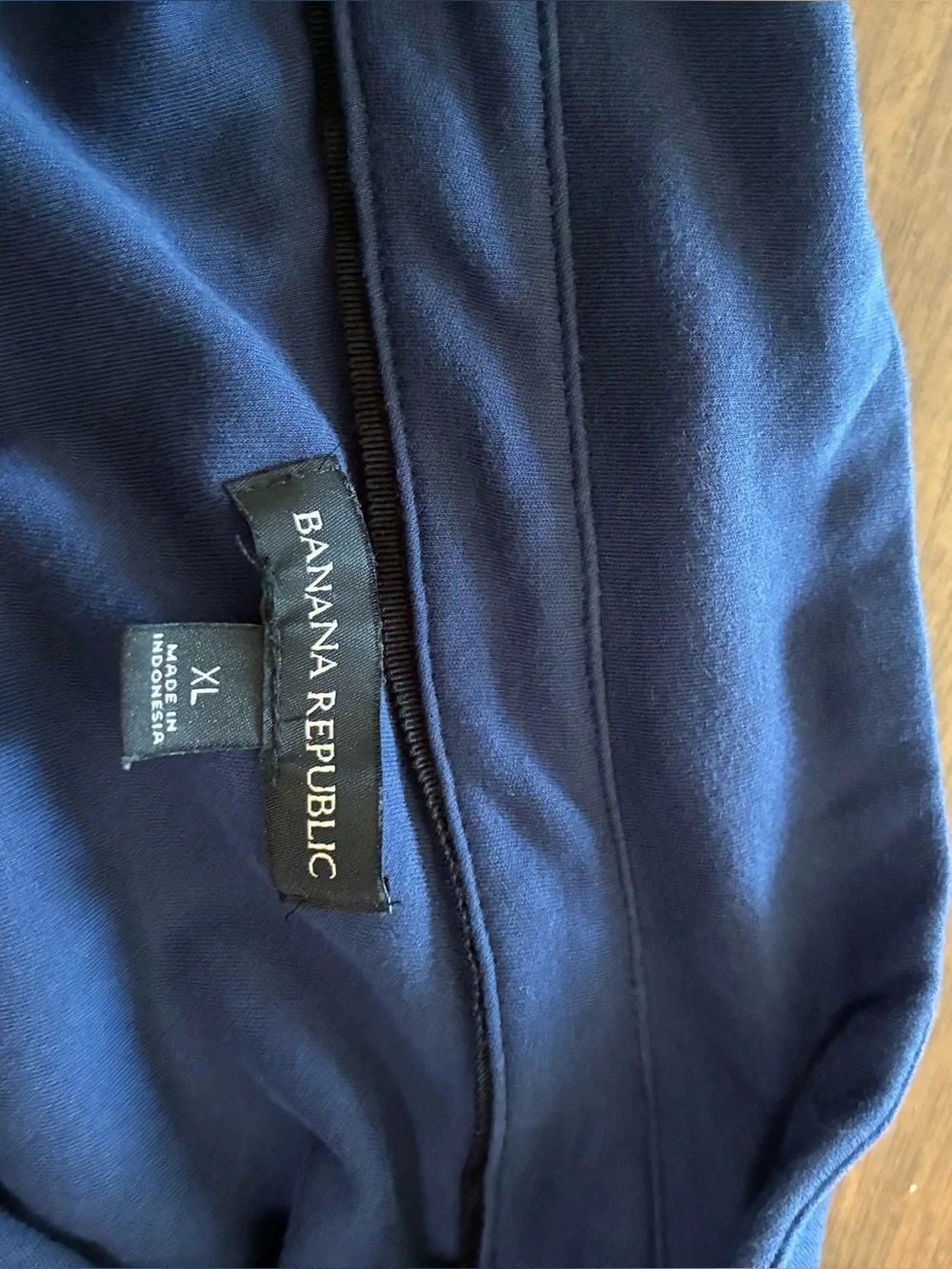 Banana Republic Men's Polo Shirt XL Blue 100% Cotton Short Sleeve 1/4 Button